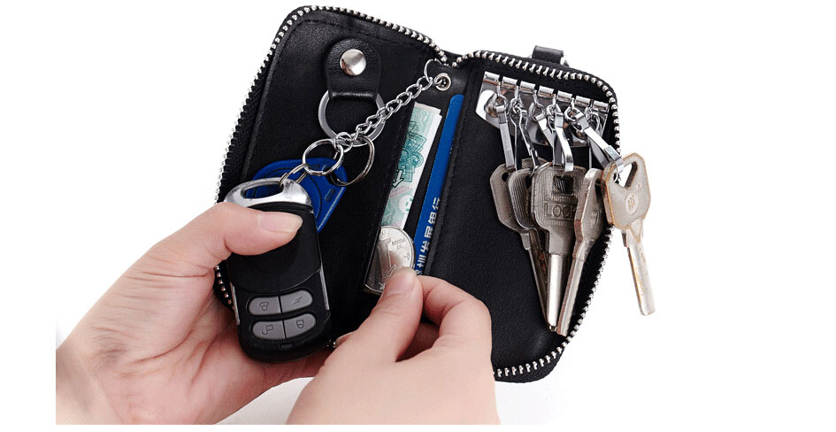 Fashion real leather key holder bag