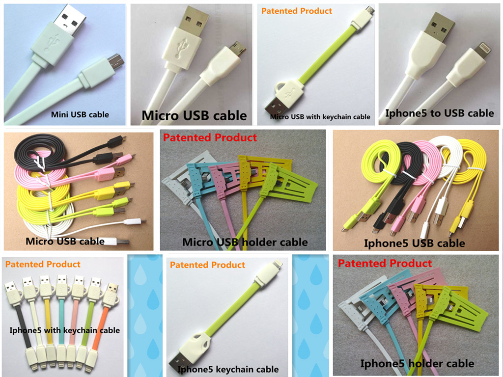 High Quality sync & charge portable key chain Micro cable