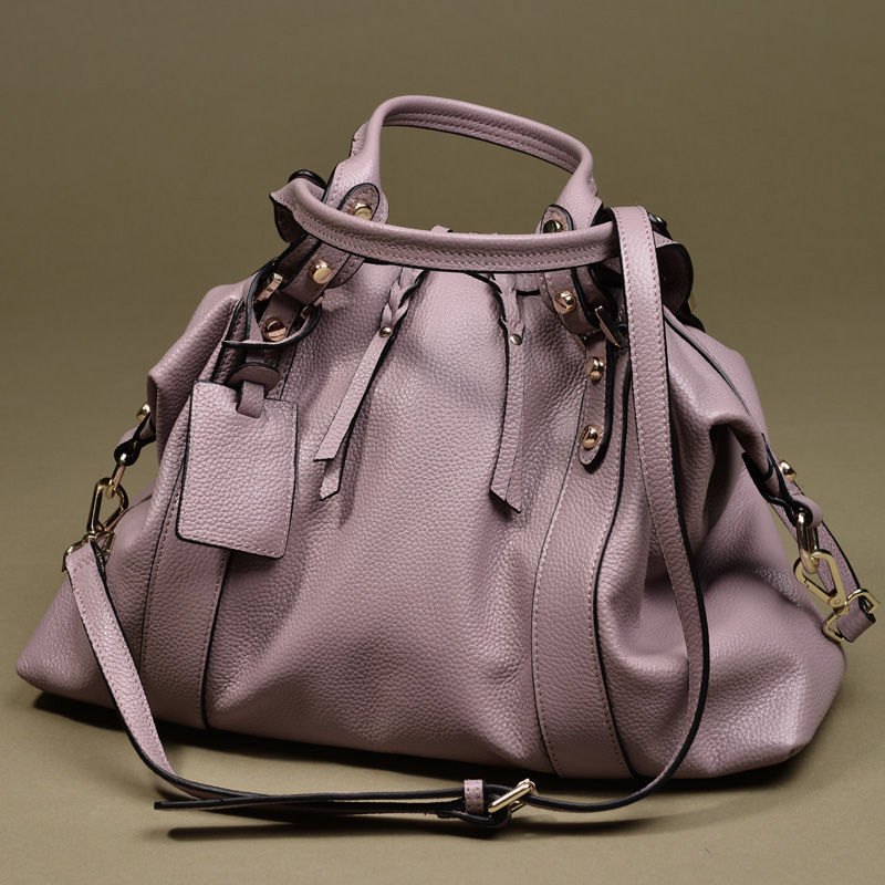 Litchi Genuine leather handbag shoulder bag