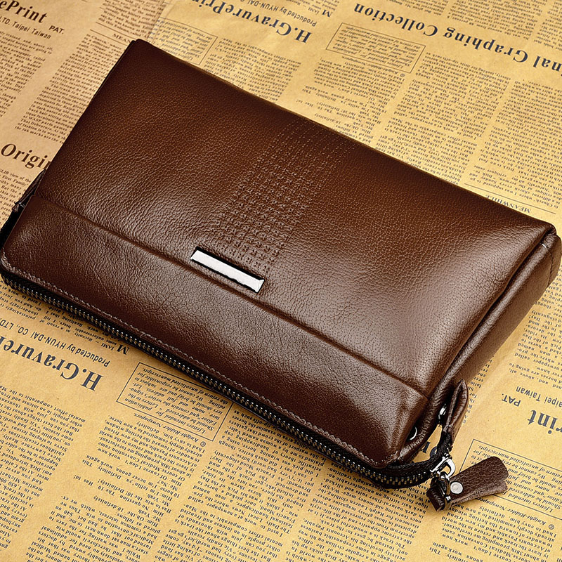 Business man real leather wallet